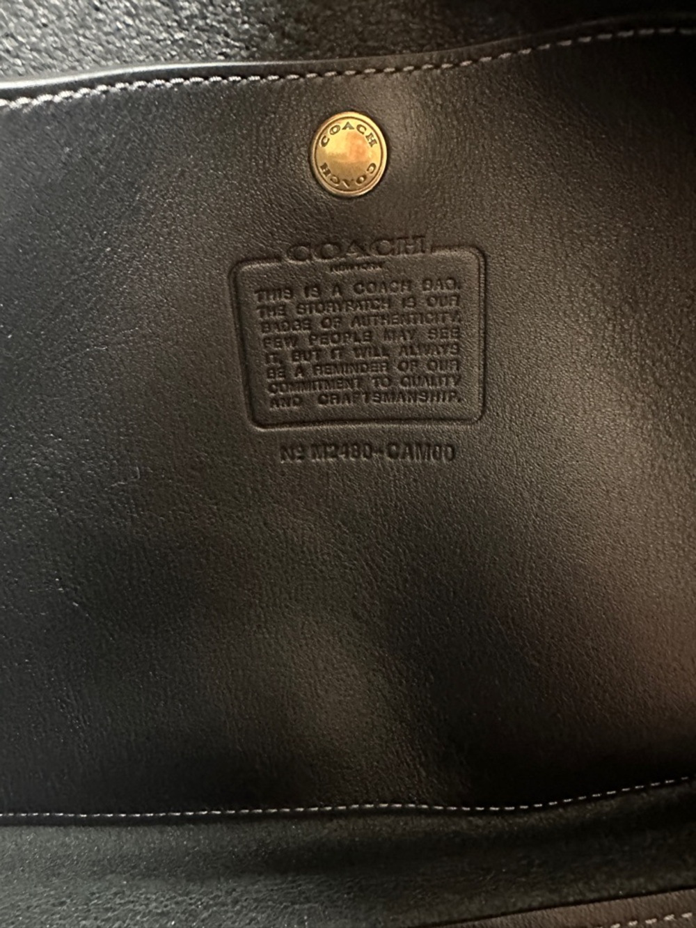 Coach Gramercy Black Tote Bag with Gold Hardware - Picture 9 of 12
